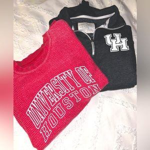 University of Houston sweatshirts: Set of two